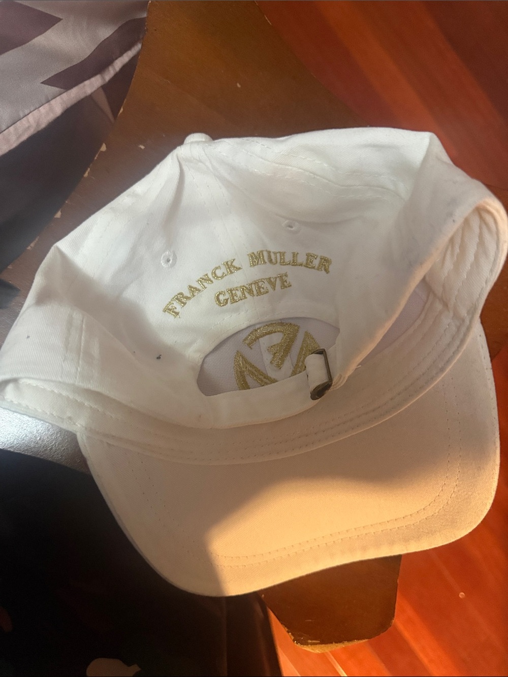 White Embroidered Baseball Cap